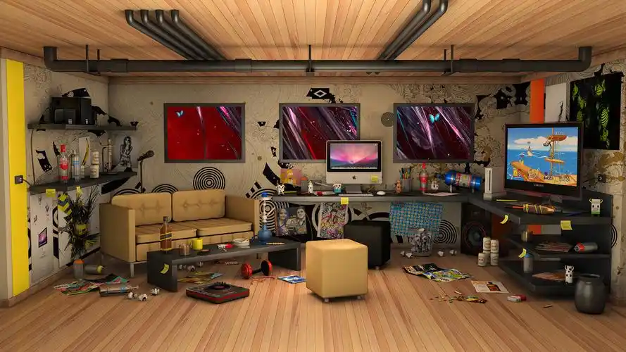 3d电脑桌面壁纸高清设计师的房间电脑桌面