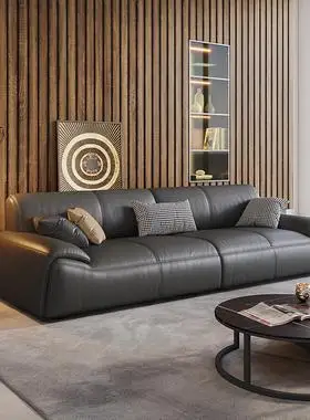 帕沙曼新款头层牛皮现代真皮沙发