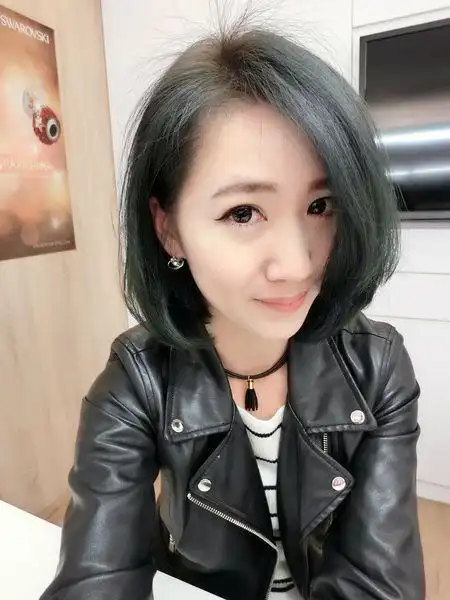 2016短发烫染』bobo厚实短发加上烫韩系大卷澎松的弯度 扁头发量少