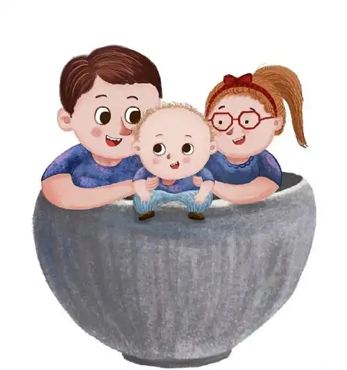 幸福的一家三口