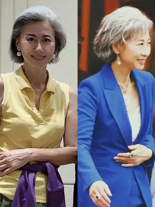 白发不染,不穿老年装,到老都没"大妈感"|发型|短发|脸型|黑长直_网易