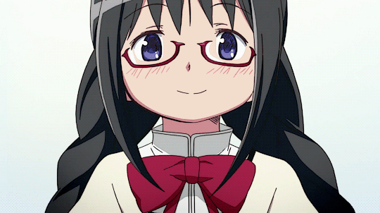 麻花辫gif歪头gif戴眼镜gif