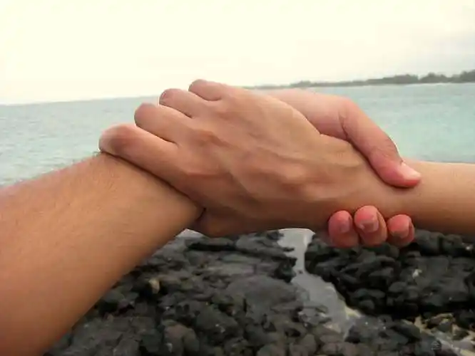 情侣_握手_图片素材