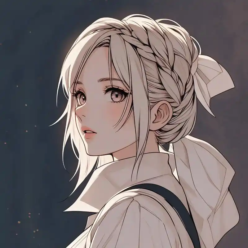 94动漫风女生侧颜头像78 今天给大家分享一组超美的动漫风女生