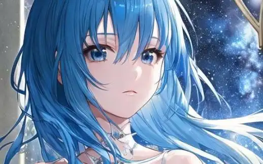 易次元蓝发少女