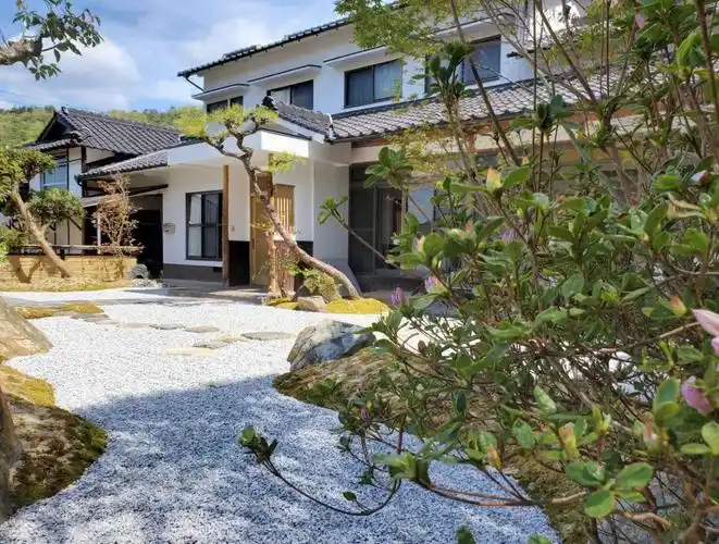 日式禅意庭院诗意心境的院子