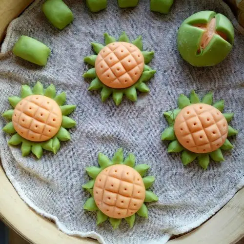 儿童营养早餐彩色蔬菜汁馒头手工花式馒头 6个装