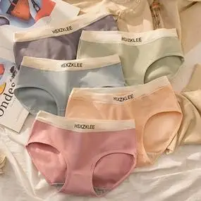 内裤女纯棉100%全棉裆无痕女士夏季薄款美拉德运动少女生三角裤头