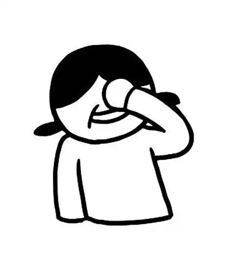 捂脸简笔画_亲子简笔画大全