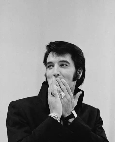 胡歌蓄长鬓角现身,"猫王"经典造型让他和周杰伦更有男人味!