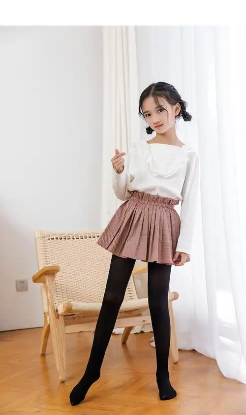 儿童丝袜连裤袜女童打底袜春秋打底裤夏季薄款宝宝专业舞蹈袜白色