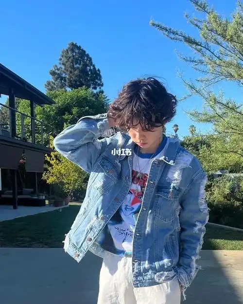 日系风小清新少年感羊毛卷可爱暖男型