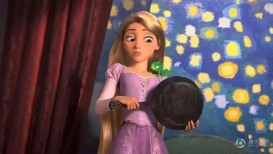 《魔发奇缘》新海报 刁蛮公主长发"绑架"王子