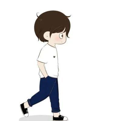 简单动漫情侣头像