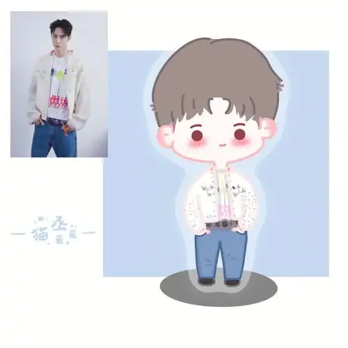 day5q版人物简笔画王一博