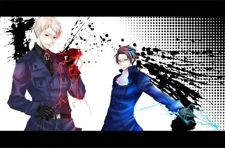 黑塔利亚 aph axis powers- hetalia 水油组(普/鲁/士 奥/地/利) 壁纸