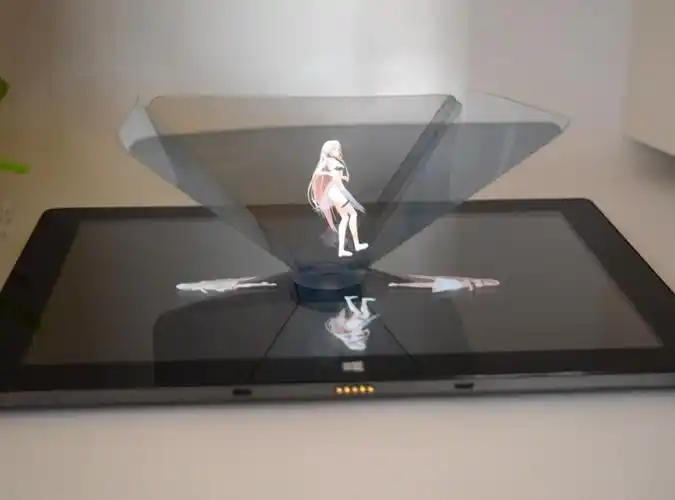 全息投影仪3d全息金字塔ipad平板3d全息金字塔裸眼3d贴全息膜
