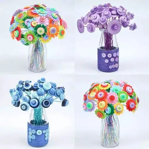 七夕小浪漫建业壹号城邦纽扣花diy约定你