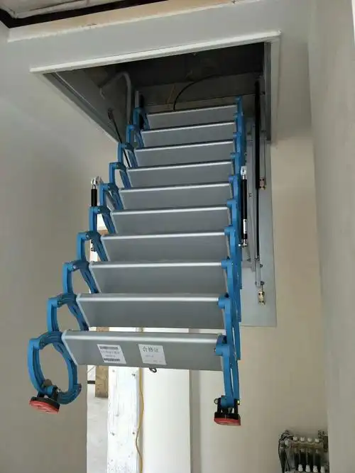 加厚阁楼伸缩楼梯电动全自动家用拉伸别墅室内隐形折叠升降小梯子