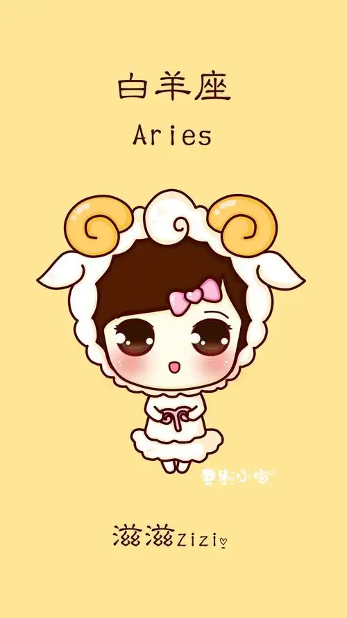 可爱卡通十二星座