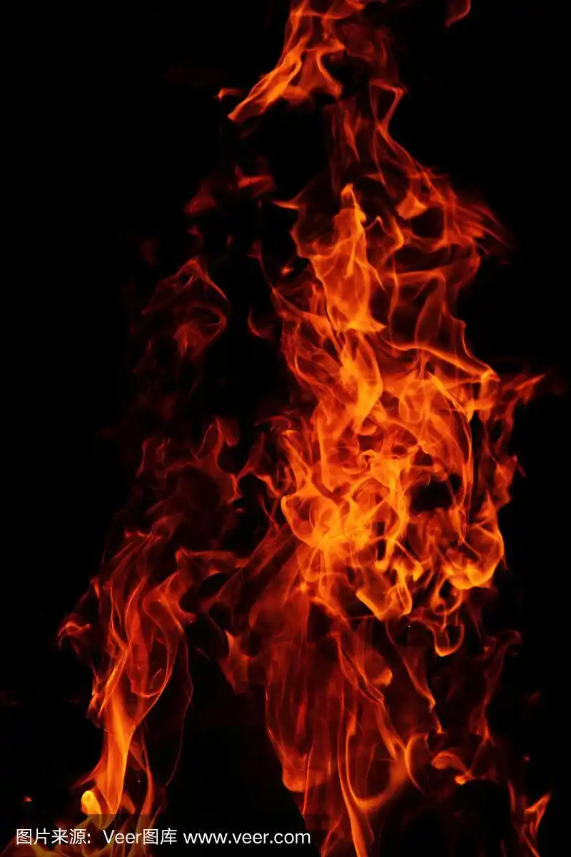 背景,红色,火焰,热,大篝火