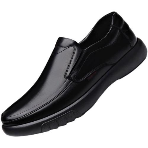 回力皮鞋 男真皮软底防滑圆头加绒棉鞋 休闲鞋 男士 冬季 中老年人男