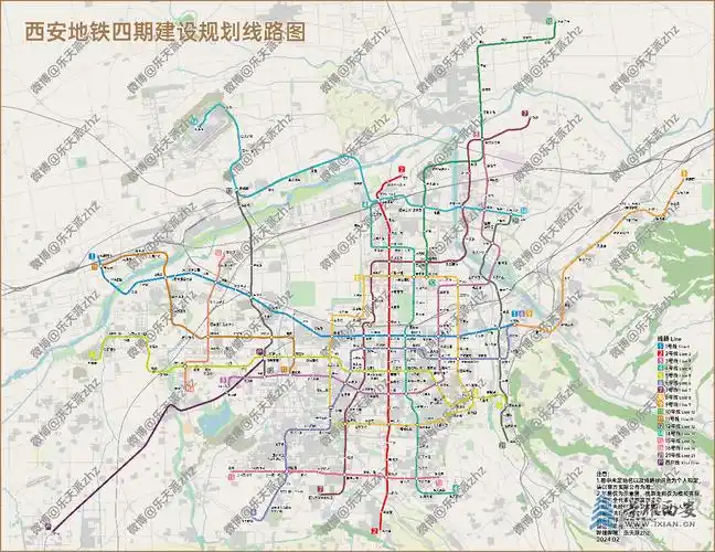 最新西安地铁四期二次环评线路图(非官方) - 城市发展|荣耀西安网