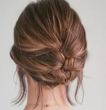 流行美最新发型短发怎么盘 中短盘头发型图片(5)