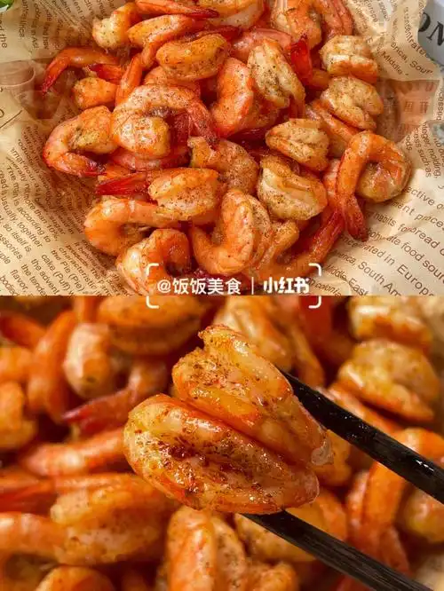 1斤虾,椒盐粉,辣椒粉,姜,葱做法:11566虾开背去虾线剪虾头,放入