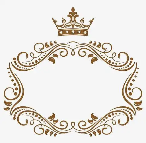 欧式花纹皇冠边框矢量免抠素材免费下载_觅元素51yuansu.com
