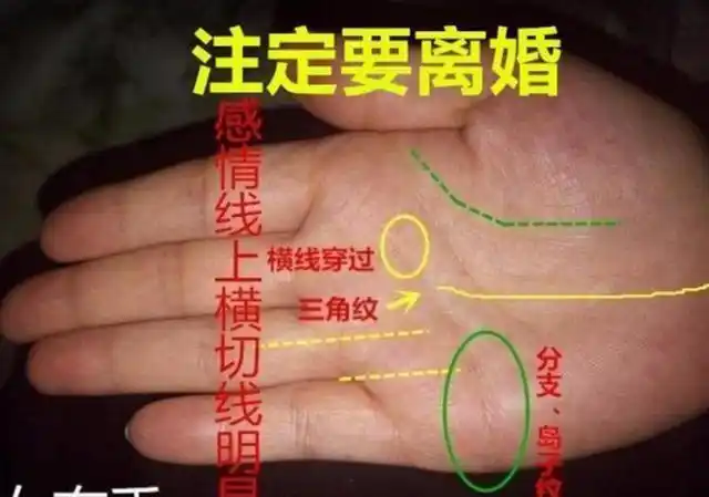 手相出现这特征晚年要离婚
