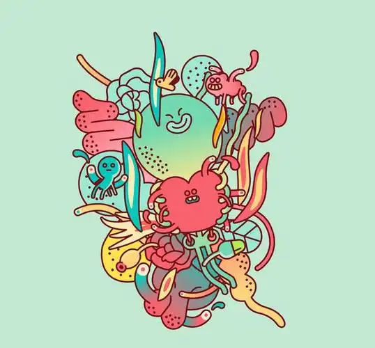 非常有趣特别的插画设计