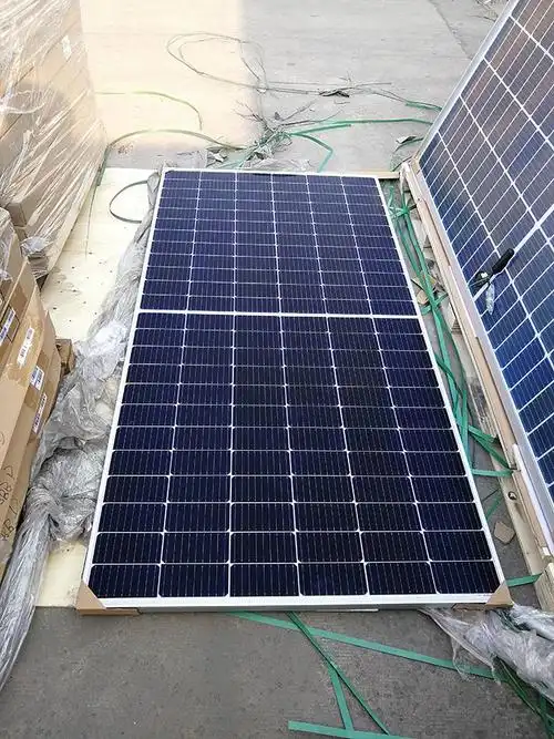 太阳能电池板光伏发电离网,并网系统专用电池组件单晶硅半片440w双面