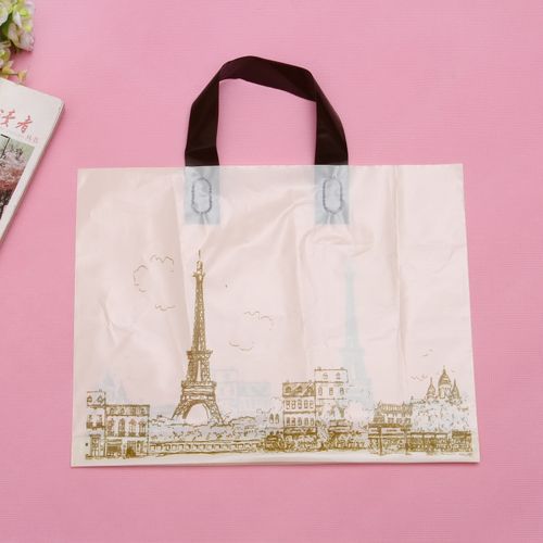 包邮 中号 欧版 铁塔塑料袋 手提袋服装袋礼品袋子包装袋 50个