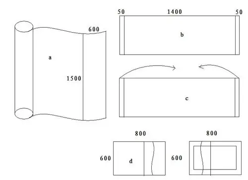 五,按照图纸裁剪   必须先在布料上划好线.