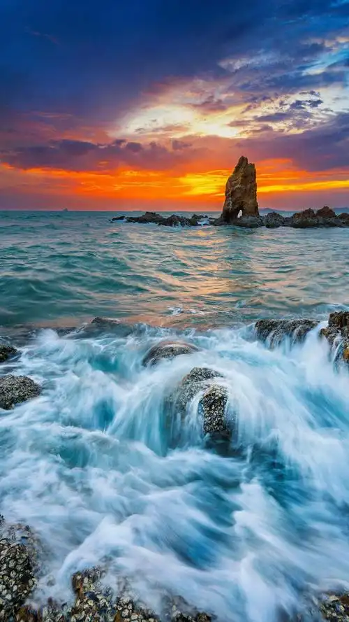 唯美的海景,高清图片,手机壁纸