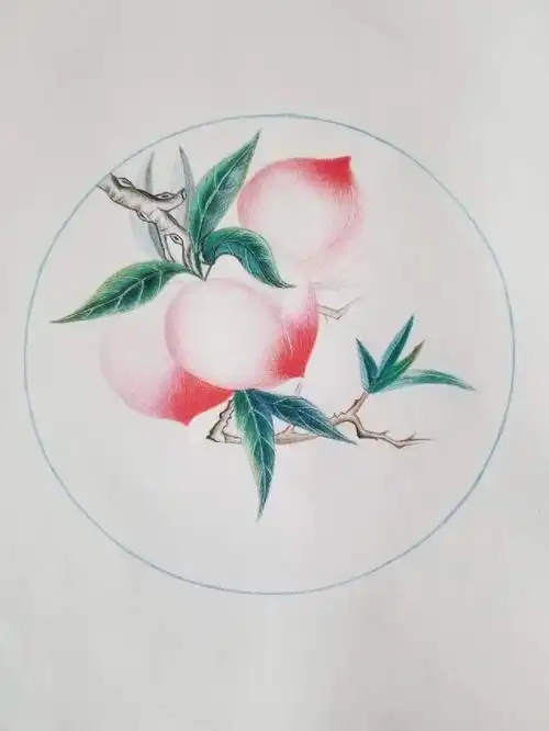 彩铅临摹工笔画