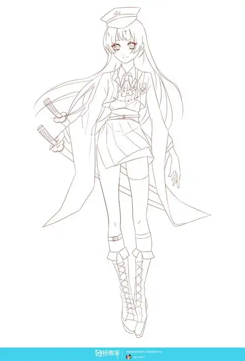 动漫人物衣服的画法学习训练 - 猫子又得b了 - 轻微课