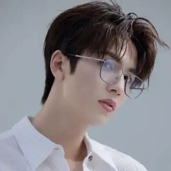 假发男短发韩版帅气男生中分发型仿真发丝蓬松自然头套男 深棕色 发网