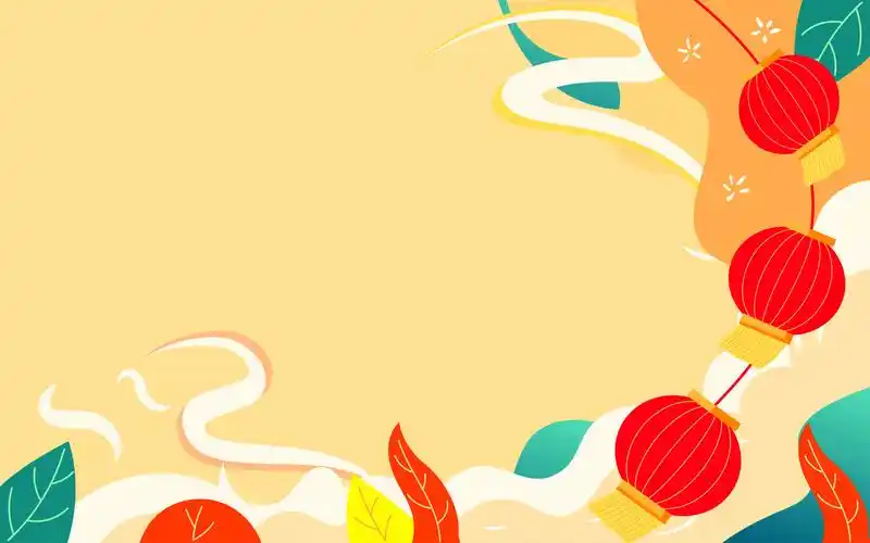 春节家庭聚餐插画一家人吃团圆饭节日海报