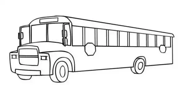 简笔画设计矢量矢量图手绘素材线稿校车怎么画_校车简笔画画法步骤