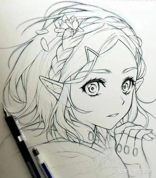 有没有什么适合新手临摹的简单线稿(最好是动漫的)? - 知乎