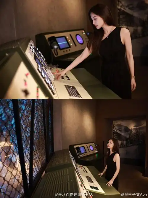 王子文黑色斜肩长裙##王子文柔顺黑长直