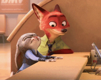 兔子gif狐狸gif眼神gif撞头gif