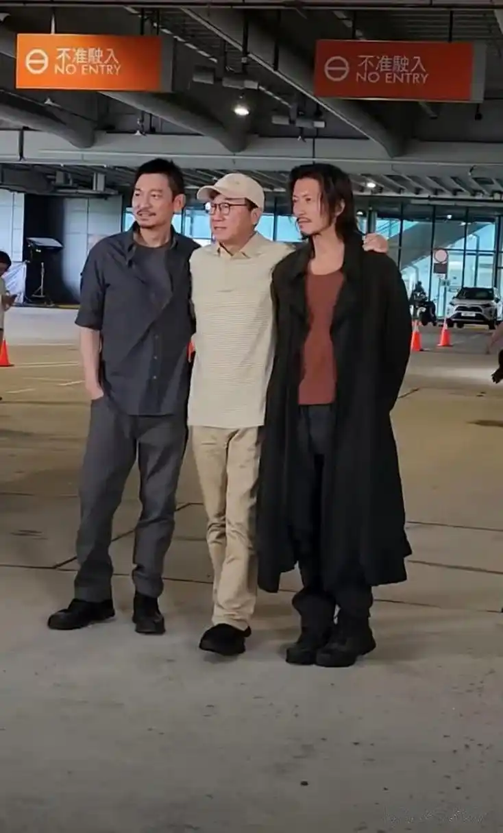 刘德华和谢霆锋两大男神合作拍戏