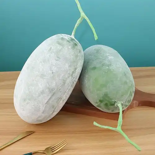 仿真蔬菜瓜果冬瓜食物食品模型农家乐样板房摆设装饰摄影道具大冬瓜一