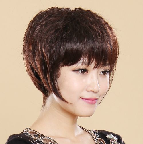 假发女短发全头短卷发假头套女年轻全头套女假发真发假短发烫短发