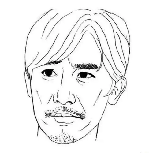素描头像简笔画明星