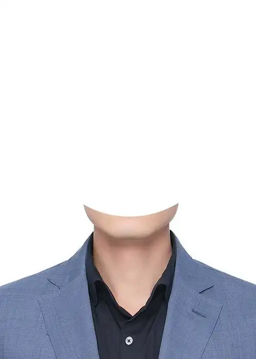 证件照素材五官眉毛素材五官素材8衣服男