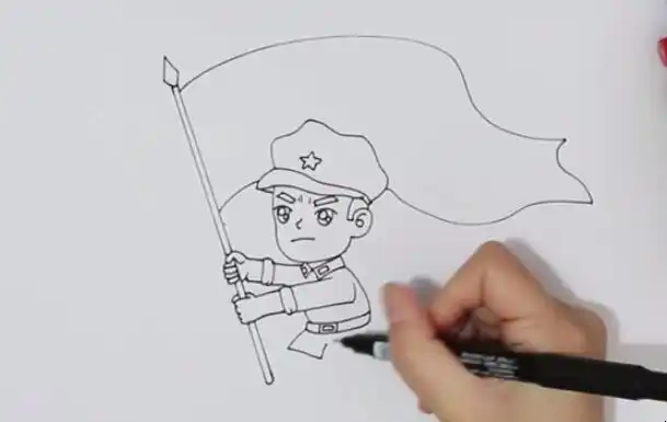 红色革命烈士简笔画怎么画